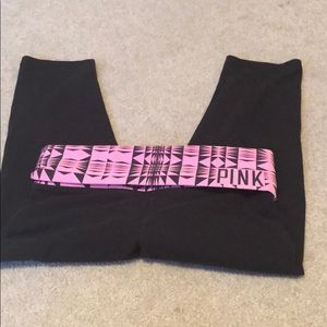 PINK crop leggings